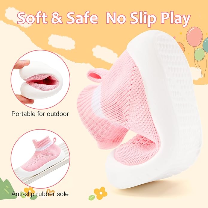 VIFUUR Baby Shoes Girls Boys Toddler Sneakers Non-Slip First Walkers Shoes for Babies 6 9 12 18 24 Months