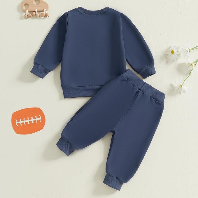 Baby Boy Fall Clothes Set Long Sleeve Crewneck Sweatshirts Pants Cute Infant Newborn Outfits 6 12 18 24 Months 2T