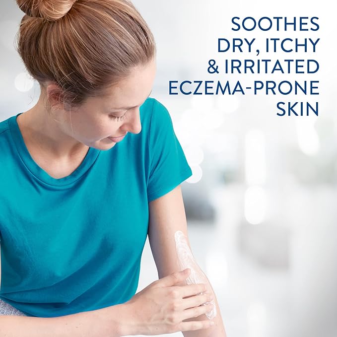 CETAPHIL RESTORADERM Soothing Moisturizer, For Eczema Prone Skin, 10 fl oz, For Dry, Itchy, Irritated Skin, 24Hr Hydration, No Added Fragrance