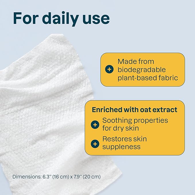 ATTITUDE Baby Wipes Unscented, For Sensitive Skin with Oat, Natural origin, Dermatollogically tested, For Babies, Toddlers & Kids, Revitalizing Chamomile Extract, EWG Verified, 72 Count (Pack of 6)