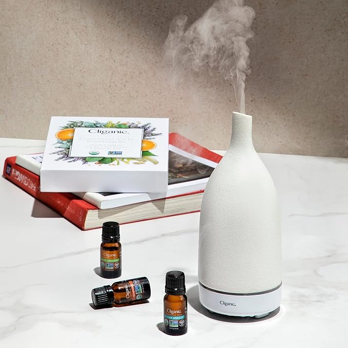 Cliganic USDA Organic Spearmint Essential Oil, 100% Pure Natural Undiluted, for Aromatherapy (10ml) | Non-GMO Verified (Packaging May Vary)