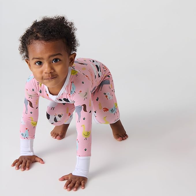 Little Sleepies Pajamas for Baby Boys & Girls, Viscose from Bamboo Baby Pajamas, Preemie & Newborn Sleepers, 2-Way Zipper PJs