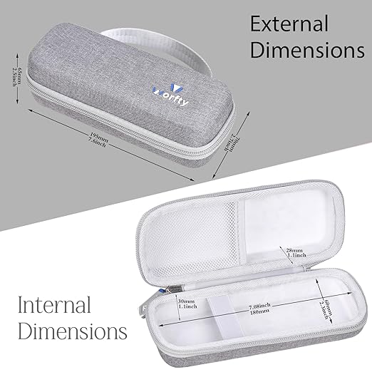 Hard No-Touch Thermometer Case for GoodBaby for ANMEATE - EVA Protective Travel Carrying Storage Bag (Case Only) (Grey)