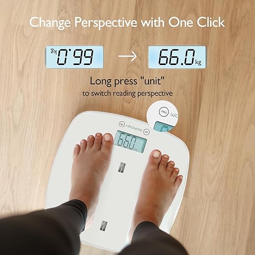 Momcozy Baby Scale, Multi-Function Scale for Body Weight and Height Measurement, Weighted Feeds, with Curved Removable Tray, for Newborns, Adult Scale & Pet Scale, 5 Units, Auto-Off,Digital LED Screen