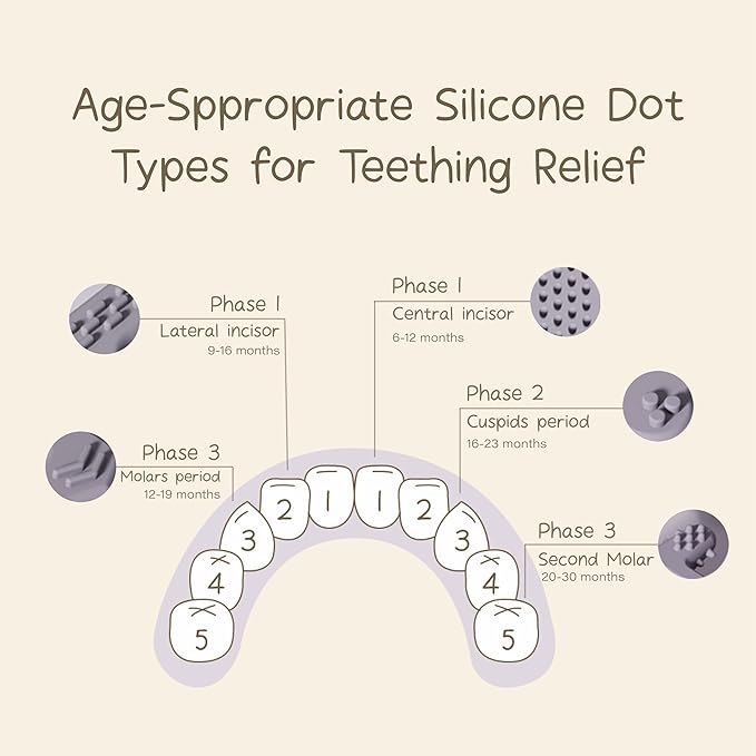 Moonkie Teething Toy, Safe & Easy to Hold BPA Free Silicone Baby Soothing Teethers, Prevent Finger Sucking Teether Toys Best for Babies 0-6 6-12 Months (Crocodile Sage)