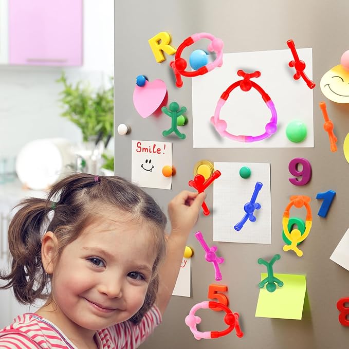 36Pcs Magnetic-People-Magnet-Men: Magnetic Travel Toys for Kids, Creative, Portable and Educational, Funny Magnets for Kids, Small Toys for Classroom Prizes, Easter Egg Stuffers, Office