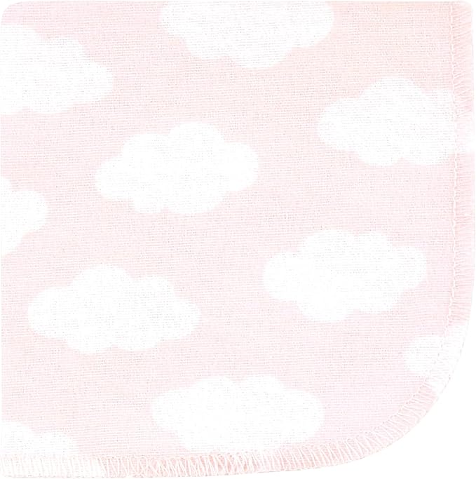 Hudson Baby Unisex Baby Flannel Cotton Washcloths, Unicorns Rainbows 10 Pack, One Size