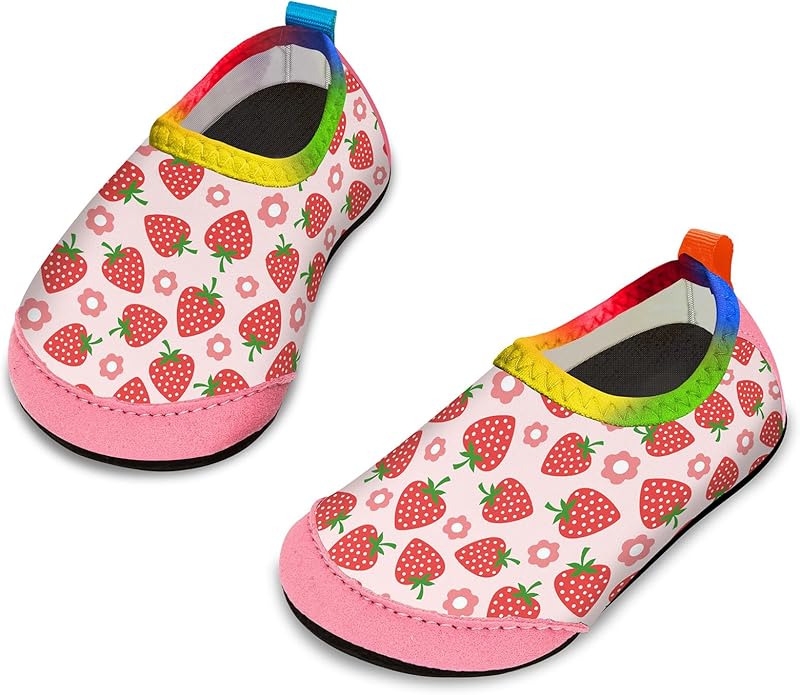Baby Boys and Girls Swim Water Shoes Barefoot Aqua Socks Non-Slip for Beach Pool Toddler Kids