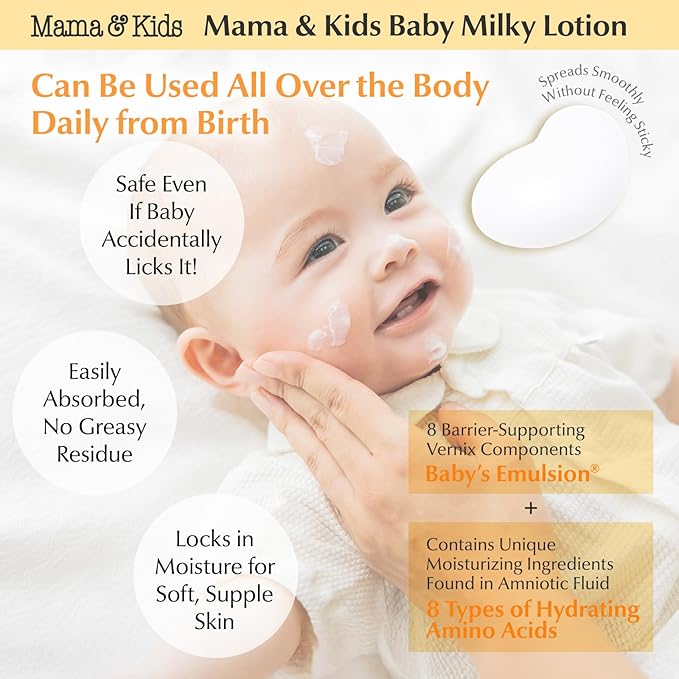 Mama&Kids Baby Milky Lotion 5.07 fl oz (150ml)