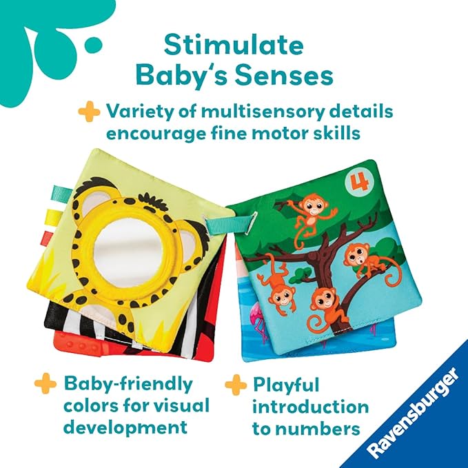 Ravensburger Play+ My First Book - Numbers & Colours - Early Learning Fun - Engages Visual & Cognitive Skills
