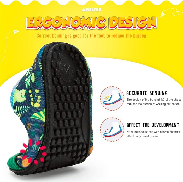 Baby Boys and Girls Swim Water Shoes Barefoot Aqua Socks Non-Slip for Beach Pool Toddler Kids