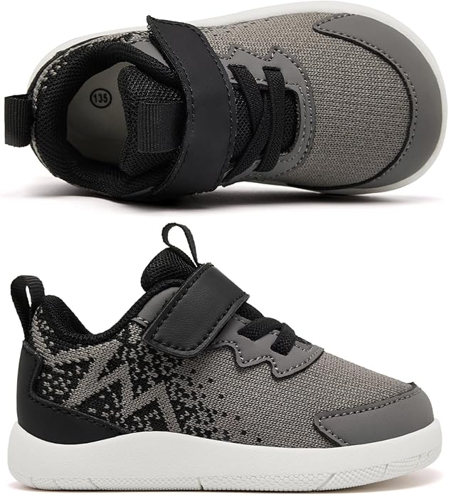 MORENDL Wide Toddler Shoes Baby Walking Shoes Boys & Girls Barefoot Sneakers Zero Drop Comfort Tennis Running Outdoor Activities