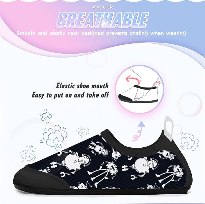 Baby Boys and Girls Swim Water Shoes Barefoot Aqua Socks Non-Slip for Beach Pool Toddler Kids
