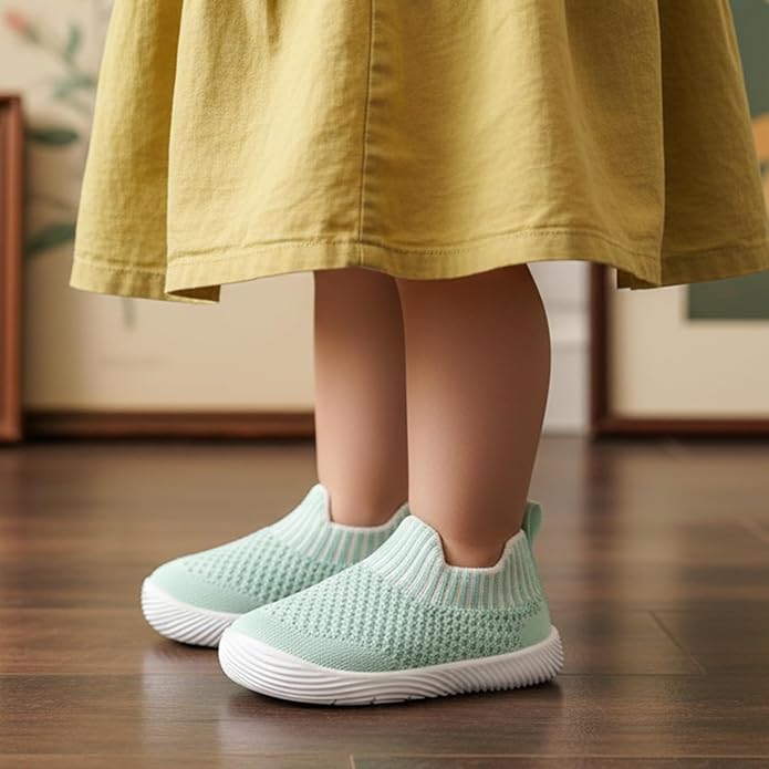 MORENDL Baby Toddler Walking Socks Non-Slip Breathable Unisex Casual Sneakers