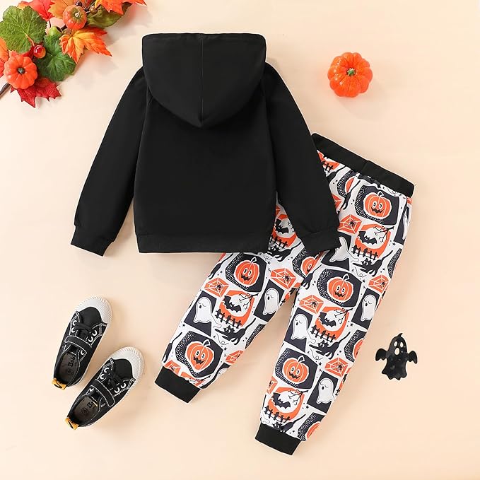 2-6T Toddler Baby Boy Clothes Color Blocking Hoodies + Pants Fall Winter Outfits