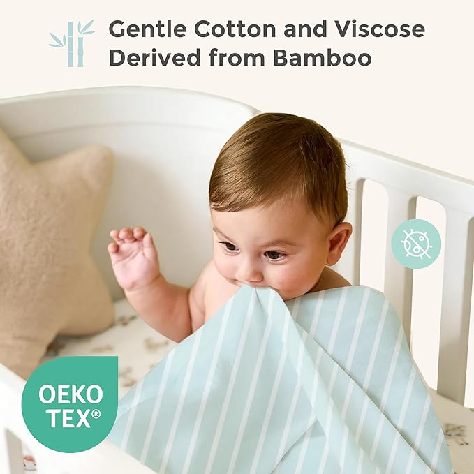 Momcozy Muslin Swaddle Blankets, Ultra Soft Neutral Registry Essentials, 47'' x 47'' Breathable Large Receiving Blanket, Newborn Essentials Must Haves, Baby Boys Girls Shower Gifts, Fruits Party