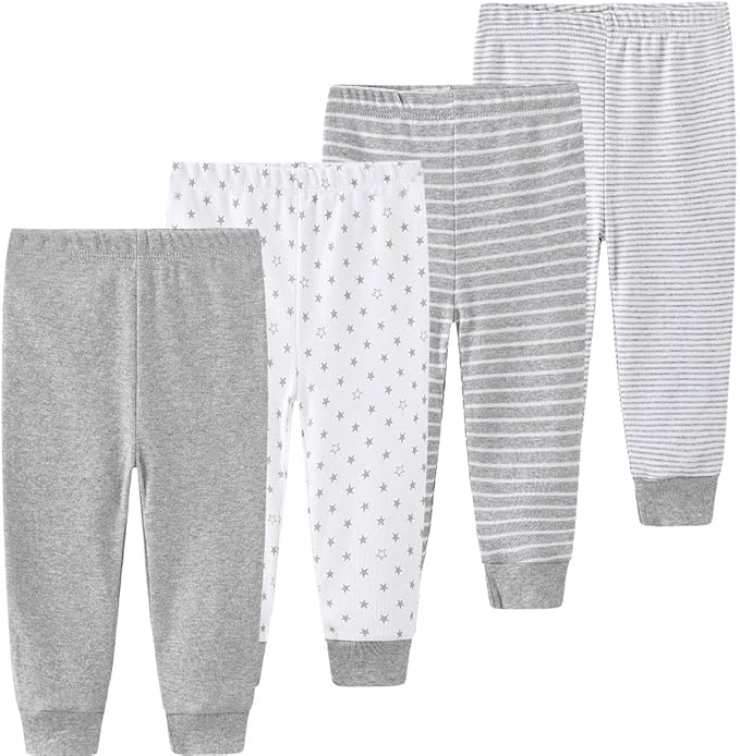 Kiddiezoom Baby Layette Set Baby Boys' 9-Piece Bodysuits Pants Set Toddler Girl Boy Unisex Baby Gift Sets