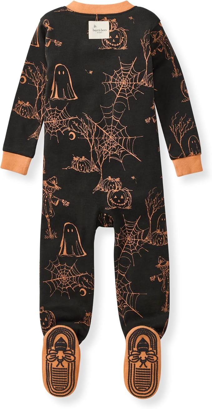 Burt's Bees Baby baby-boys Sleeper Pjs, 100% Organic Cotton, One-piece Footie, Zip Up Jumpsuit, Snug Fit Pajamas
