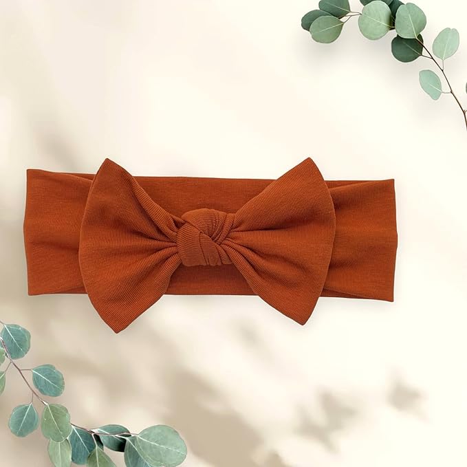 Baby Girl Headbands-Infant,Toddler Cotton Handmade Hairbands with Bows Child Hair Accessories