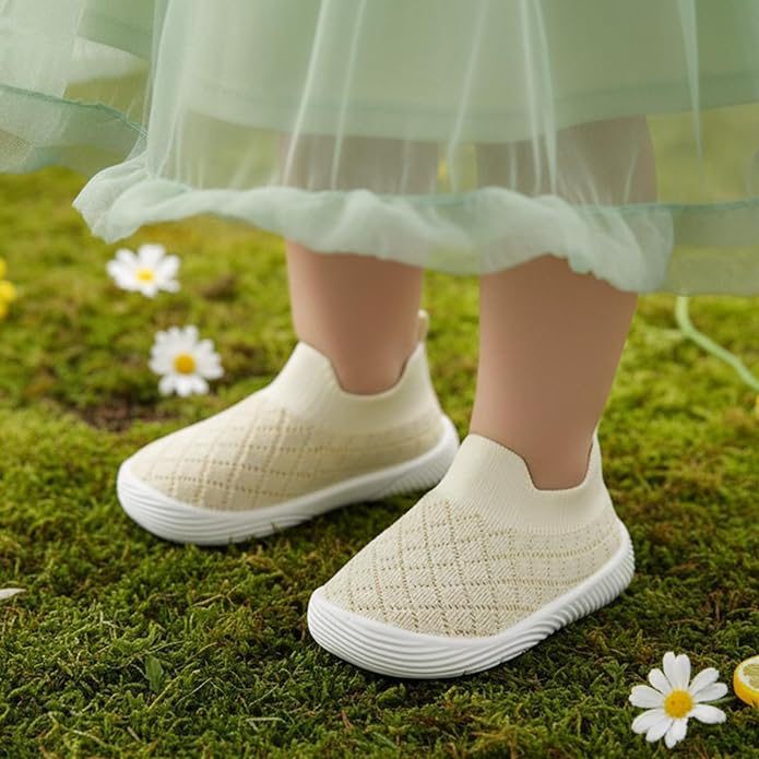 MORENDL Baby Toddler Walking Socks Non-Slip Breathable Unisex Casual Sneakers