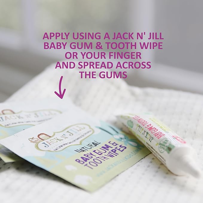 Jack N' Jill Baby Gum & Tooth Oral Gel for Teething Babies - Gentle Teething Essentials with Natural Chamomile & Calendula, No Added Sugars, Suitable for 4 Months & Up - 0.5 oz (15g), 2 Pack