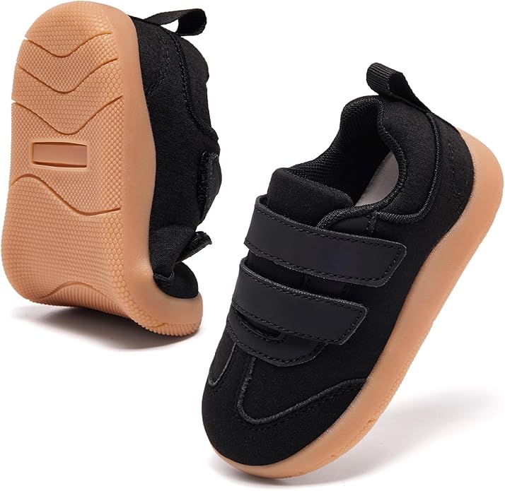 MORENDL Boys & Girls Walking Shoes 0-4 Years Baby Wide Toe Box Barefoot Shoes Toddler Sneakers