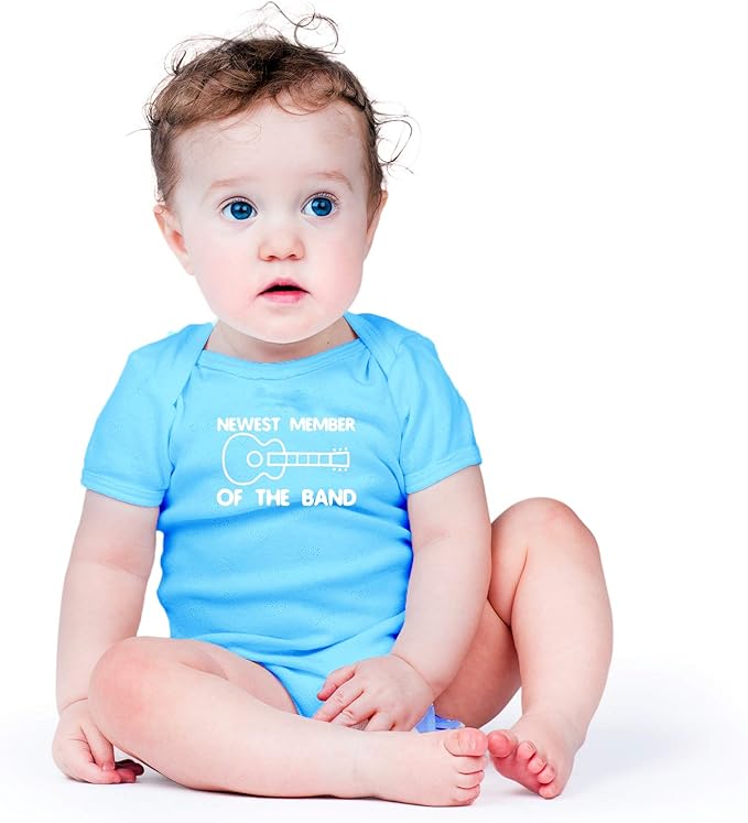 AW Fashions New Member Of The Band Baby Bodysuit Funny Family Newborn Outfit for Boys or Girls Clothing