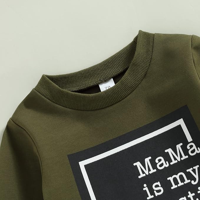 Baby Boy Fall Clothes Set Long Sleeve Crewneck Sweatshirts Pants Cute Infant Newborn Outfits 6 12 18 24 Months 2T