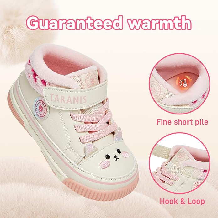 TARANIS Baby Squeaky Shoes Walking Sneakers with On/Off Squeaker Switch Non-Slip First Walkers Soft Rubber Toe Breathable Mesh