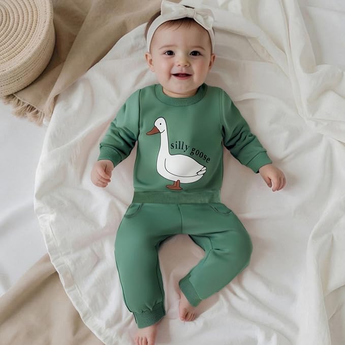 Infant Baby Boy Fall Clothes Set Funny Letter Sweatshirt Pant Outfit Toddler Winter Clothes 6 12 18 Months 2T 3T