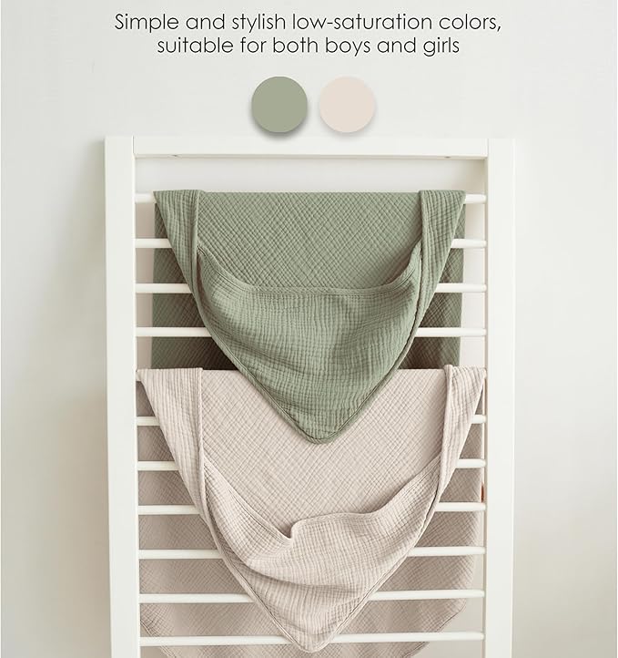 Muslin Baby Towels with Hood for Newborn 100% Cotton Baby Bath Towels Soft & Absorbent Hooded Baby Towel for Boys and Girls, Large Size - 32 * 32 Inches