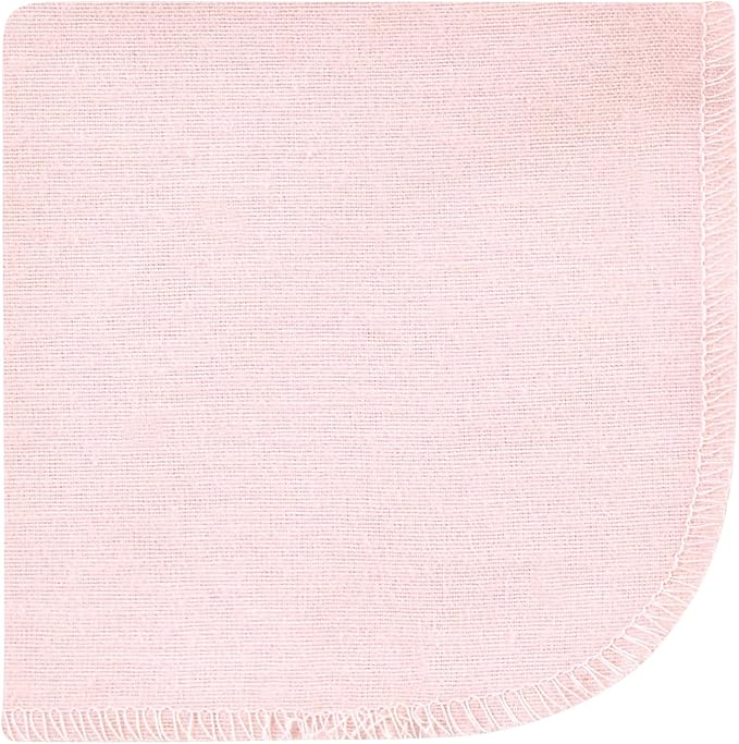 Hudson Baby Unisex Baby Flannel Cotton Washcloths, Dusty Rose Floral 10 Pack, One Size