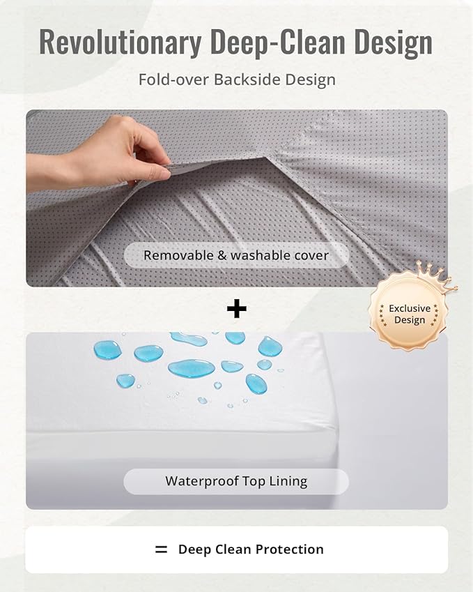 Blissful Diary 1.3" Thick Baby Play Mat, 71x59 Playpen Mat with Removable & Washable Cover, Extra Large Crawling Rug for Floor, Foam Cushion & Non-Slip Backing for Kid, Toddler and Infants, Light Grey