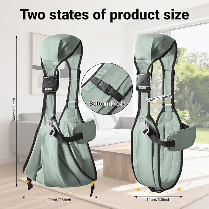 Baby Sling Carrier,Baby Carrier Newborn to Toddler,Adjustable Lightweight Toddler Carrier 25-60 lbs,Ideal for Home,Shopping,and Travel