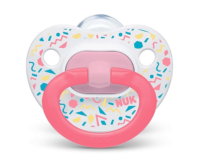 NUK Glow-in-the-Dark Orthodontic Pacifiers, 6-18 months, 3 Pack