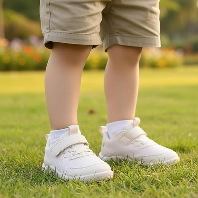 MORENDL Wide Toddler Shoes Baby Walking Shoes Boys & Girls Barefoot Sneakers Zero Drop Comfort Tennis Running Outdoor Activities