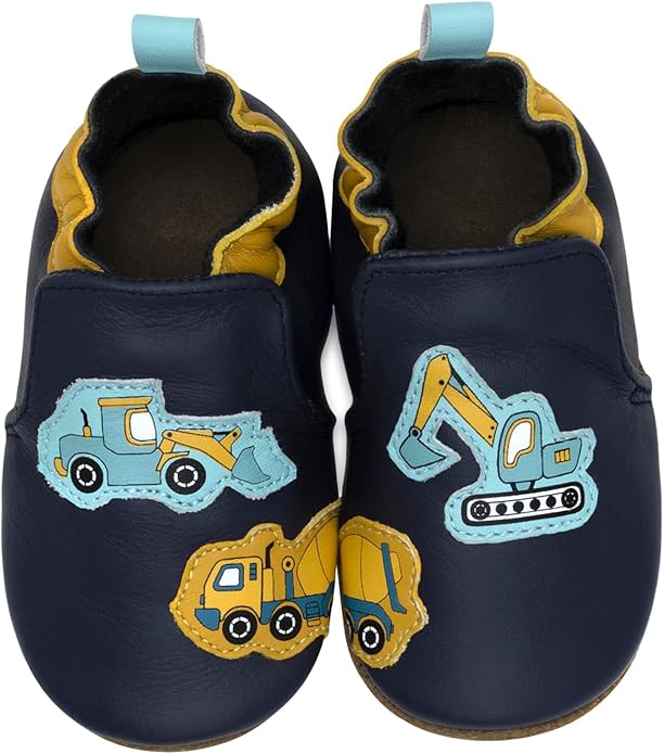 Robeez Baby Boys and Unisex Soft Soles Slip-Resistant Crib Shoes Slippers Moccasins for Infant and Toddler, 0-24 Months