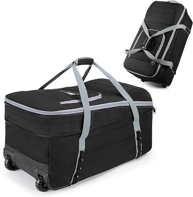 Car Seat Travel Bag with Wheels Compatible with UPPAbaby Aria and Mesa, Infant Padded Car Seat Carrier for Airport, Car Seat Gate Check Bag for Travel with Luggage Tag, Black, Bag Only