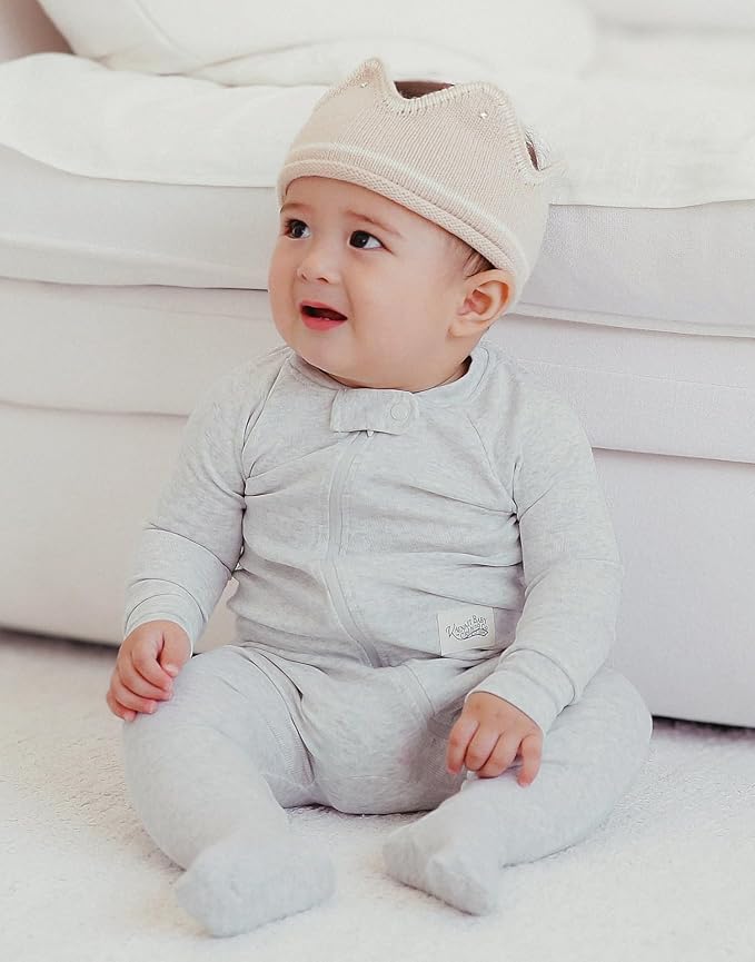 VAENAIT BABY Infant Toddler Boys Girls Modal Cotton Footed Pajamas One-Piece Romper Sleep and Play 0M-2T