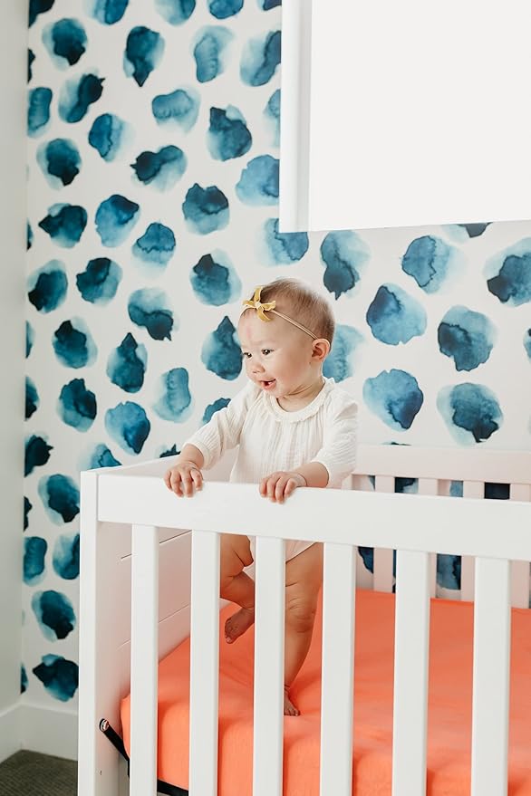 Stella Copper Pearl Premium Knit Crib Sheets - Breathable and Soft, Fitted Sheets for Standard Mattresses, Perfect for Baby Registry or Shower Gift