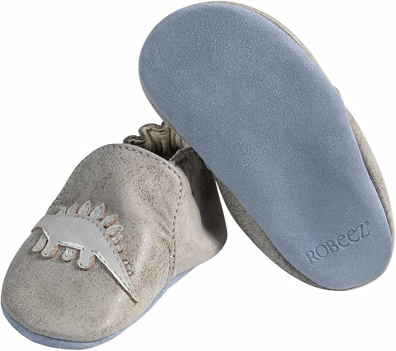 Robeez Baby Boys and Unisex Soft Soles Slip-Resistant Crib Shoes Slippers Moccasins for Infant and Toddler, 0-24 Months