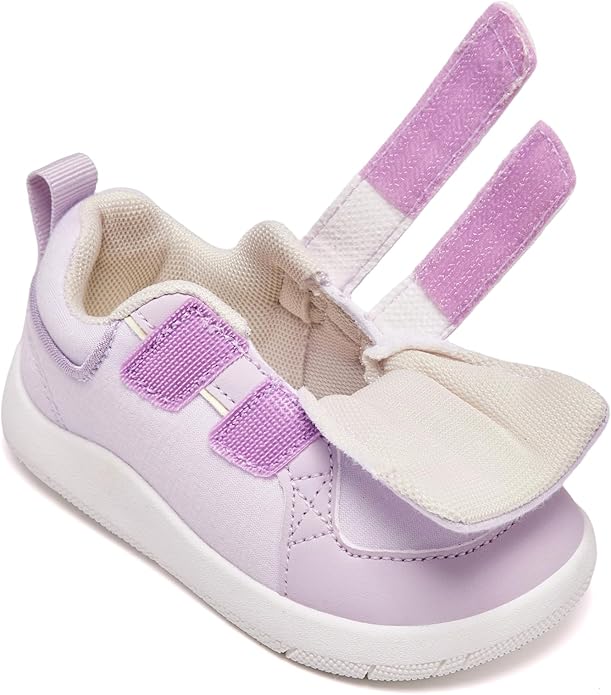 MORENDL Boys & Girls Walking Shoes 0-4 Years Baby Wide Toe Box Barefoot Shoes Toddler Sneakers