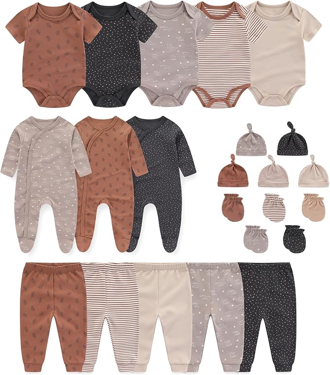 Unisex Baby Boy Girl Clohtes Pants Sets 23 pack Cotton Casual New born Clothing Comfort Infant Birthday Outfit