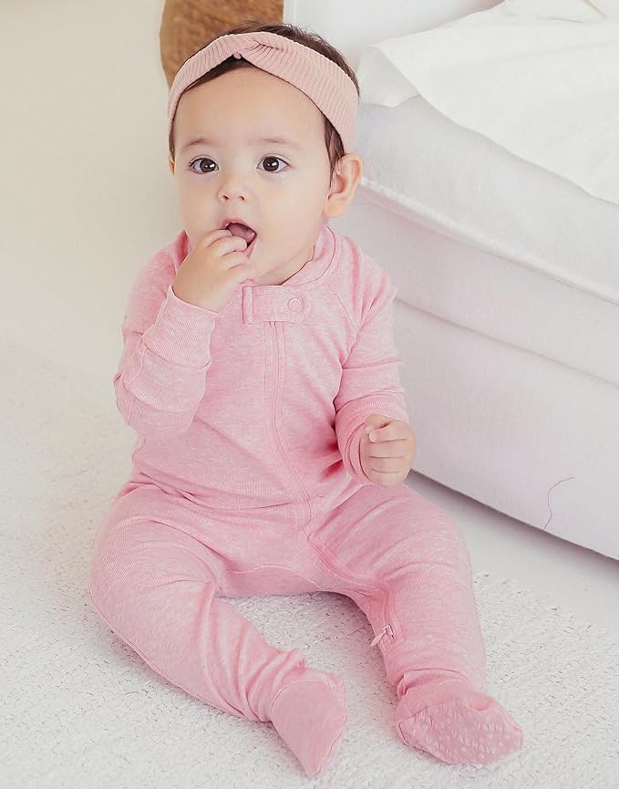 VAENAIT BABY Infant Toddler Boys Girls Modal Cotton Footed Pajamas One-Piece Romper Sleep and Play 0M-2T