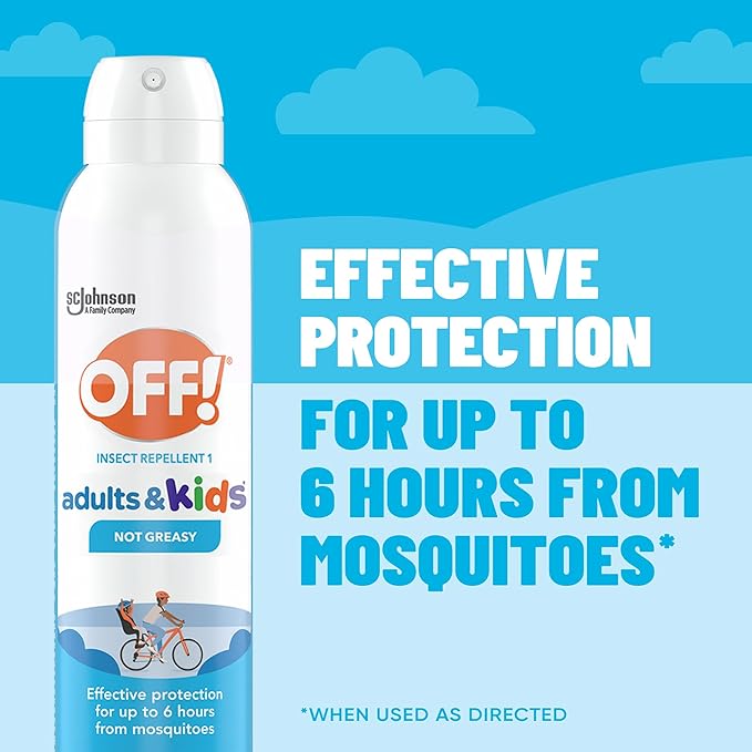 Off! Insect Repellent Aerosol for Adults & Kids, Fragrance-Free Picaridin Bug Spray for Everyday DEET-Free Protection from Mosquitoes and Ticks, 5 oz, (Pack of 2)