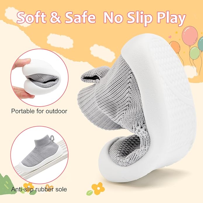 VIFUUR Baby Shoes Girls Boys Toddler Sneakers Non-Slip First Walkers Shoes for Babies 6 9 12 18 24 Months