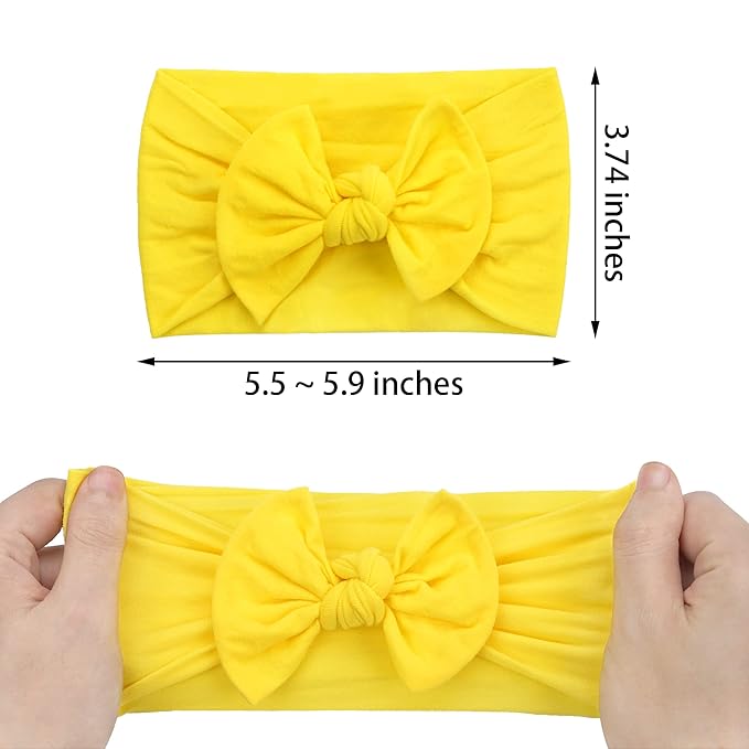 kangaroo 25 Colors Baby Bows Headbands For Baby Girls,Newborn Infant Toddler Hairbands and Child Hair Accessories