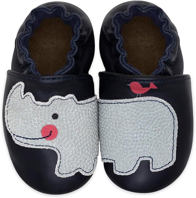 Robeez Baby Boys and Unisex Soft Soles Slip-Resistant Crib Shoes Slippers Moccasins for Infant and Toddler, 0-24 Months