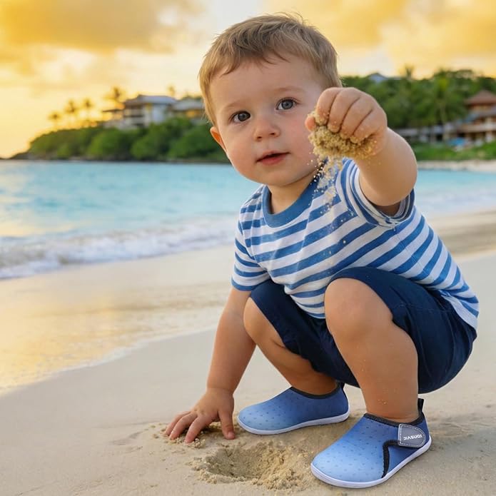 JIASUQI Baby Boys Girls Barefoot Swim Pool Water Shoes Beach Walking Sandals Athletic Sneakers