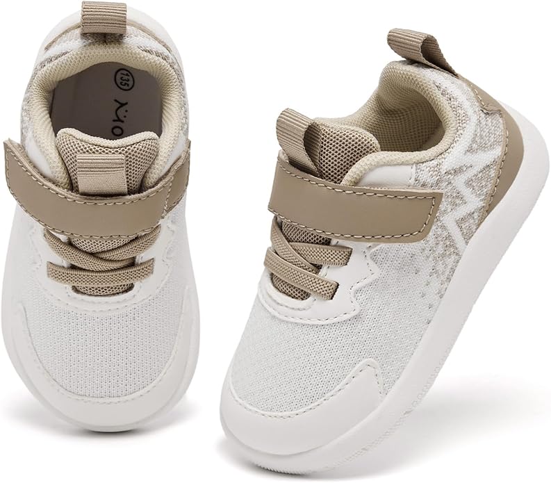 MORENDL Wide Toddler Shoes Baby Walking Shoes Boys & Girls Barefoot Sneakers Zero Drop Comfort Tennis Running Outdoor Activities